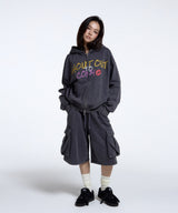SHOUT OUT CONY CARGO SWEAT SHORTS / CHARCOAL