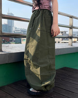 イルミ ナイロンビゾスナップワイドパンツ