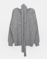Dori Muffler Loose V-Neck Knit