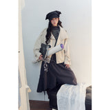 French Hunting Double-Breasted Crop Jacket