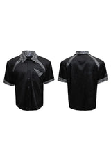 Snake Panel Studded Shirt