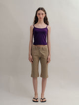 Cotton Capri Pants_Beige