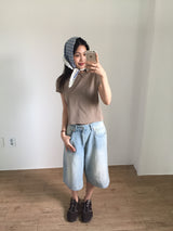 Abe Cap Sleeve T-shirt (5color)