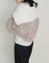 Angel Hairri Fur ボレロ ショートジャケット (Semi Cropped Jacket)