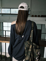 COZY VネックL/S (ネイビー)