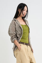 Mar over check shirt