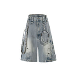 Kyle Ring Pocket Denim Bermuda Pants