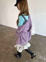 ピグメントクロップフードジップアップ