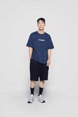 24FW コネクトロゴベーシック半袖Tシャツ ネイビー