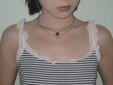 gleaming tiny star necklace [pink]