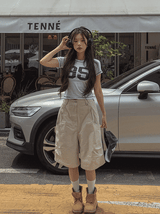 Fresh Pintuck Bermuda Pants