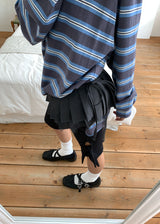 PLEATS SKIRT BELT