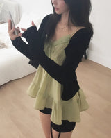 ジェリースリムフィットロングスリーブカーディガン(4 colors)