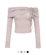 Serin Drape Off-Shoulder Top