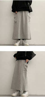 Pendos String Slit Cargo Skirt