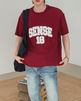 チェント パッチ レタリング ショートスリーブ Tシャツ