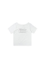 シマーロゴTシャツ_アイボリー