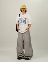 RU Track Nylon Curved Banding Pants