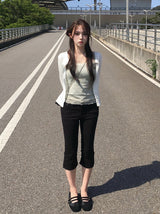 Kable Slim Button Round Cardigan