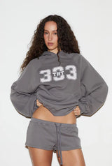 Sporty 333 hoodie - charcoal
