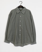 [UNISEX] スケット 秋 チェック オーバーサイズ フィット 長袖シャツ