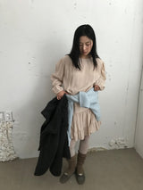Apricot Pintuck Dress (3 Colors)