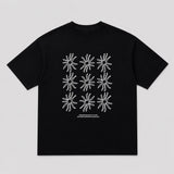 オーバーサイズ フィット9 フラワー プリント ショートスリーブ Tシャツ