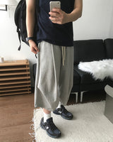ドロップバミューダボンデッドスウェットパンツ