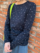 26SS★ [BAONHAUS] Sorea Flower Ribbed Long Sleeve Tee