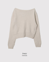 #Sexy One Shoulder Button Knit (3color)