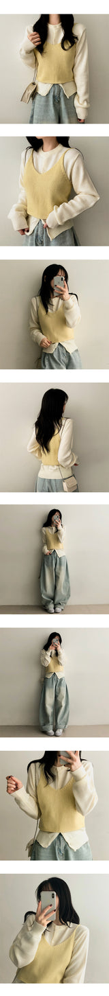 Carina Knitted Bustier Vest