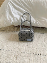 【即日発送】 Handy pouch (gray dot) 