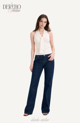 Lady Twist Back Lace Sleeveless Knitwear