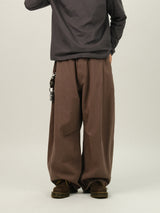 AND Pin-tuck Balloon Pants