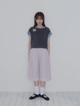 TULIP STRIPE CAPRI PANTS (PINK)