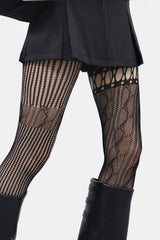Unaine Garterbelt Uneven Stockings
