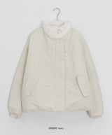 Qumi High Neck Wool Padding Jumper