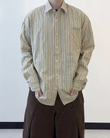 Linear Stripe Over Shirt