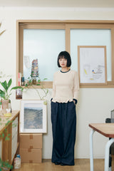 レイヤードフリルTシャツ / ピーチ