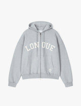 LONQUE フードジップアップ (グレー)