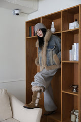 Quilted Lining) アースファーデニムジャケット
