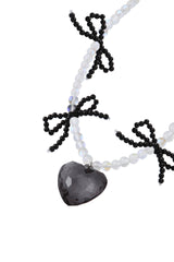 Aurora Black Ribbon Necklace