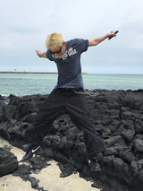 ラガーストレートノンフェードデニムパンツ