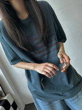 United Flag Pigment Oversized T-Shirt 3color