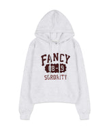 CLASSIC WAPPEN CROP HOODIE (LIGHT MELANGE)_F24ZB061