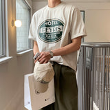 LMN Rickel フェリスラウンドオーバーサイズフィット半袖Tシャツ (4 colors)