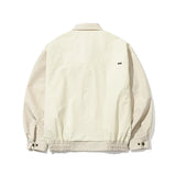 CL COLLAR NECK JACKET - CREAM/KHAKI BEIGE