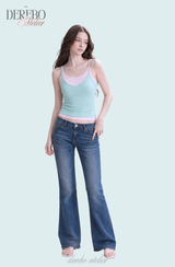 Cozy Mint Dot Pink Sleeveless T-shirt