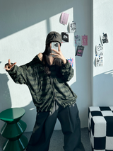 Y-D オーバーバルーンコットンパンツ🩶🖤💚 - 3 カラーズ