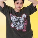 スキニーフレンドピグメントTシャツ ブラック